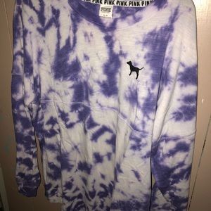Pink Brand long sleeve tie dye shirt